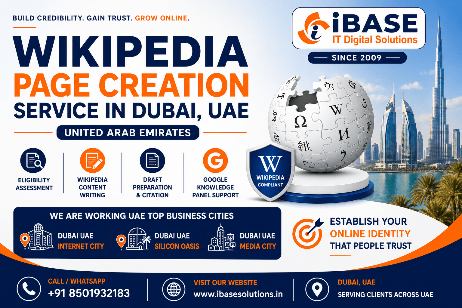 Wikipedia Page Creation Service in Dubai UAE