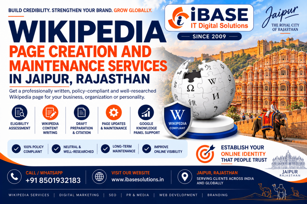 Wikipedia Page Creation Services in Jaipur