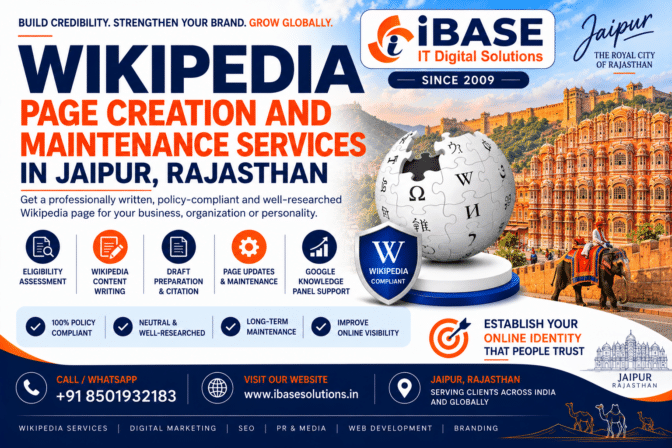 Wikipedia Page Creation Services in Jaipur